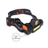 Lanterna de Cabeça 1 Led C/ Sinalizador High Power Head Lamp - Cmik